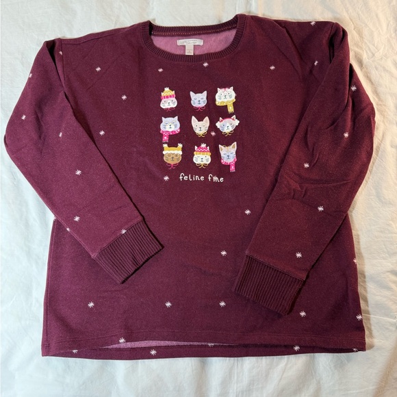 Cozy Pajamas Set - Burgundy - Picture 2 of 8